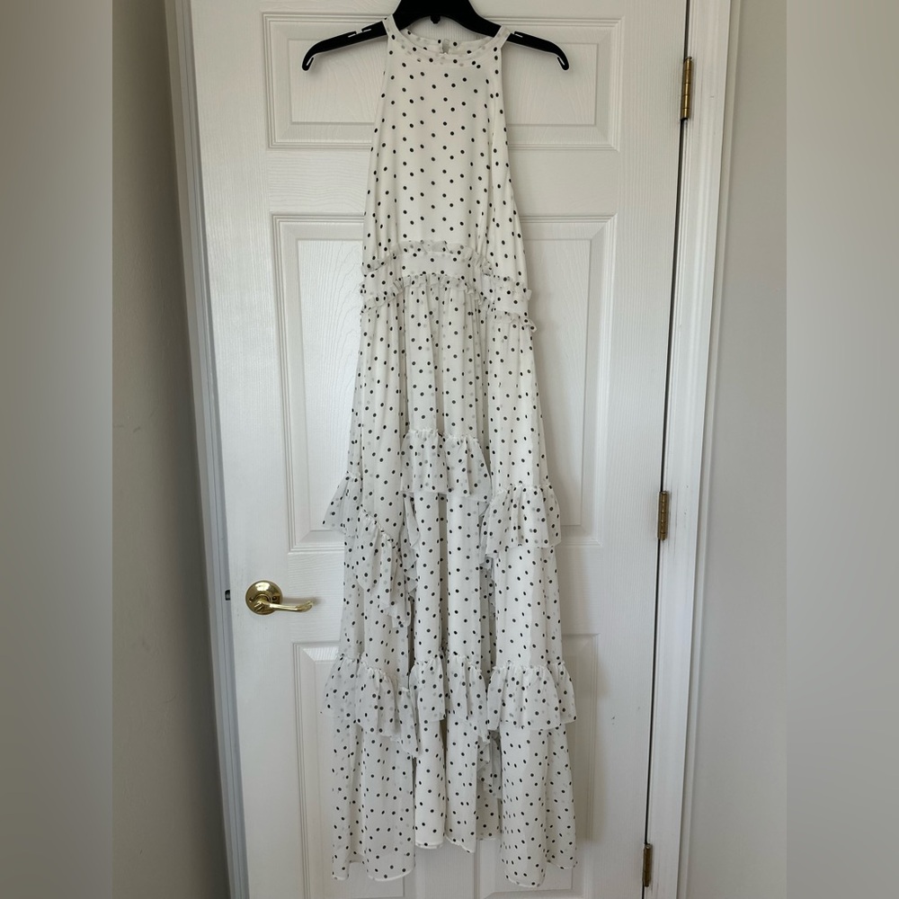 ASOS Ivory Dress with Black Dots